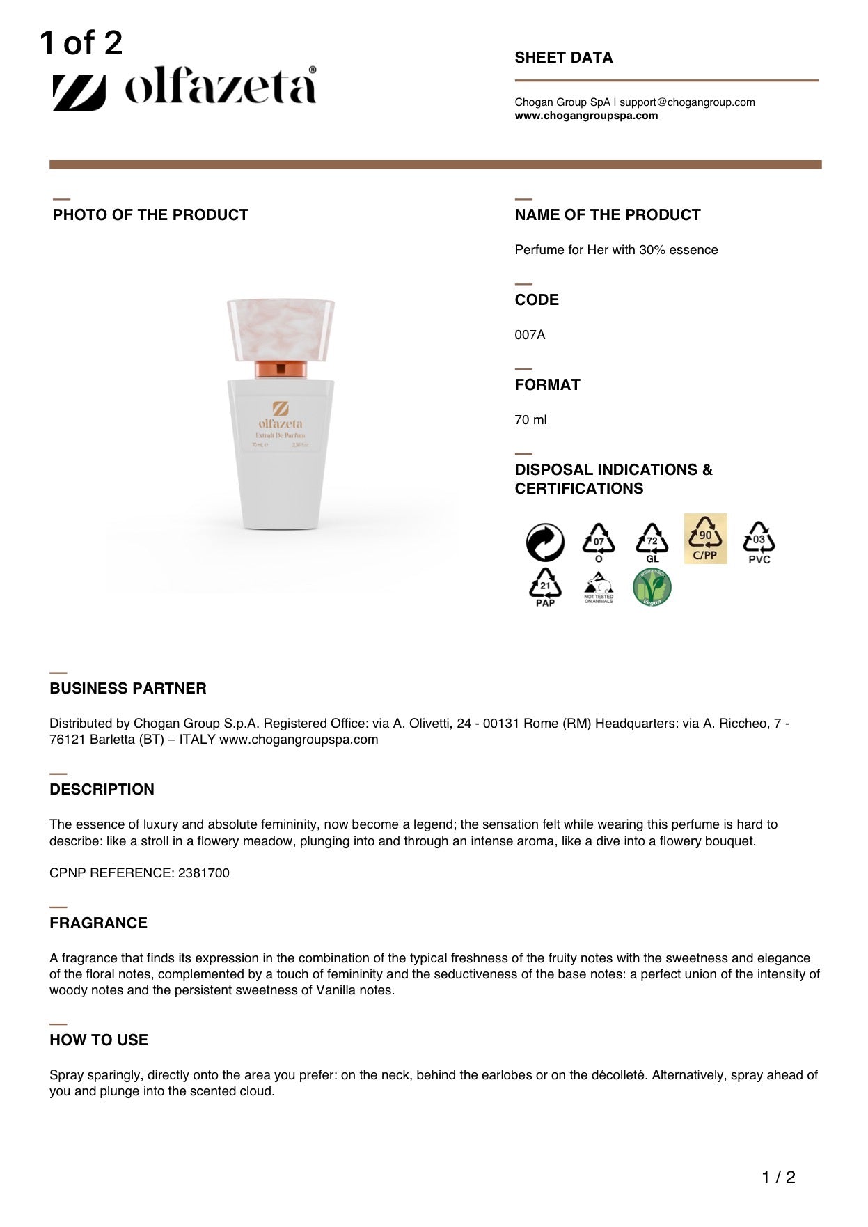 Extrait de Parfum – Inspired by l’Adore 007